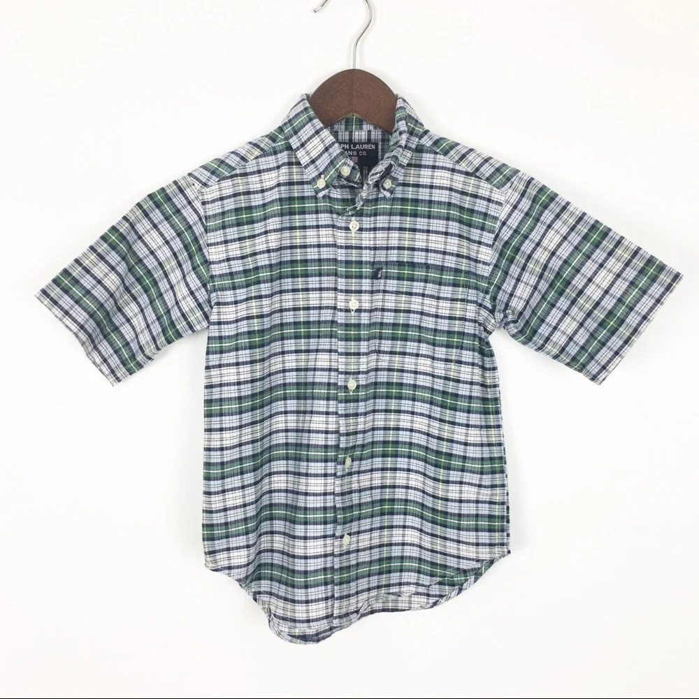 Ralph Lauren Jeans Boys Plaid Shirt Size 4